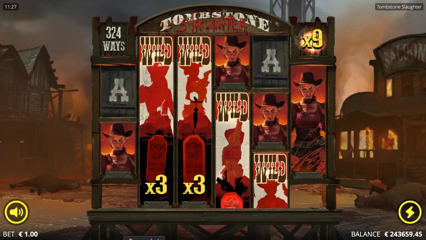 Screenshot of the Tombstone Slaughter xNudge Feature on Demo mode